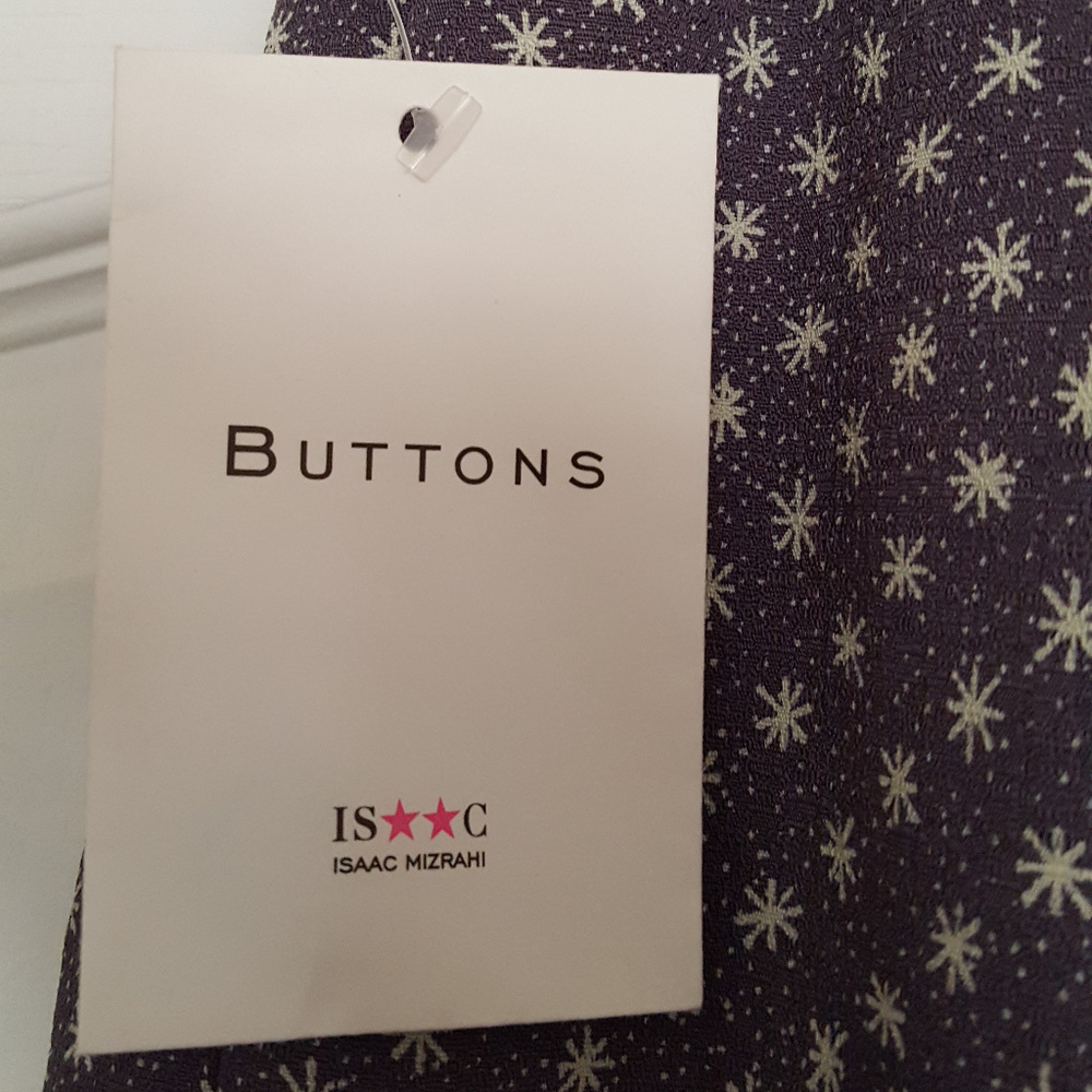 ISAAC MIZRAHI 90s Vintage IS**C Gray Star Pants S - Picture 4 of 5